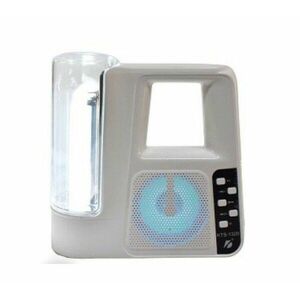 Boxa Portabila Wireless Bluetooth/TF Card/USB/FM , LED, Lanterna Lumina Alba, 5W, Alb imagine