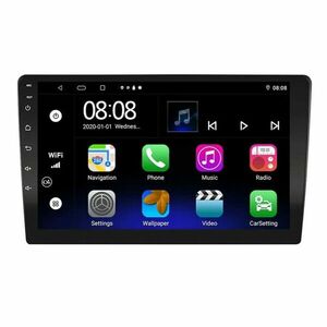 Player Auto 9 Inch Techstar®, 2DiN, Radio FM, Navigatie, GPS, Android 11, 1 GB RAM, 16 ROM, MirrorLink, Mp5, Bluetooth, Touchscreen, Divix, AVI, USB, SD Card, AUX imagine