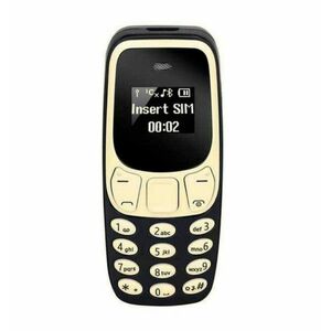 Telefon Mobil Mini GSM, Dual SIM, Bluetooth, Ecran OLED, Model Clasic, Baterie 380mAh, BM10, Negru imagine