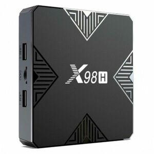 TV Box Techstar® X98H Smart Media Player, 4K, 2GB RAM, 16GB ROM, Android 12, Allwinner H618 Quad Core A53, Ethernet 100m, Bluetooth 5.0, Negru imagine