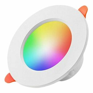 Spot Led RGB inteligent Techstar® , 9W, 2700-6500K, Control vocal, compatibil cu Amazon Alexa si Google Home, WiFi 2.4 GHz, Alb imagine
