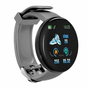 Resigilat Ceas Smartwatch Techstar® D18, 1.3inch OLED, Bluetooth 4.0, Monitorizare Tensiune, Puls, Oxigenarea Sangelui, Waterproof IP65, Gri imagine