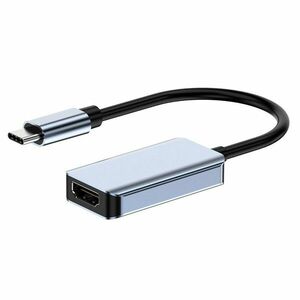 Adaptor video USB-C la HDMI Techstar® CYCST60, 4K Ultra HD, Compatibil Monitor, Computer, Tableta, Gri imagine
