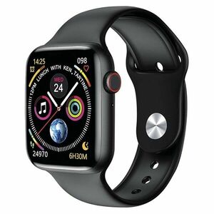 Resigilat Smartwatch Techstar® W26+, Ecran Touch, IPS 1.75 inch HD, Bluetooth 4.2, Monitorizare Tensiune, Puls, Temperatura, Negru imagine