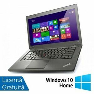 Laptop Refurbished Lenovo ThinkPad T440s, Intel Core i7-4600U 2.10GHz, 8GB DDR3, 256GB SSD, 14 Inch Full HD, Webcam + Windows 10 Home imagine