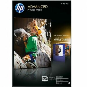 HP Q8692A PAPER Advanced Glossy Photo; 10 x 15 cm borderless; 100 sheet; Greutate/m2 250 Q8692A imagine