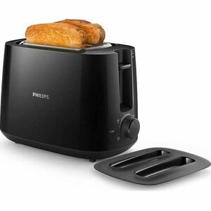 Prajitor de paine Philips HD2582/90, 900 W, 2 felii, Negru imagine