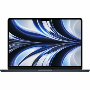 Laptop Apple MacBook Air 13-inch cu procesor Apple M2, 8 nuclee CPU si 10 nuclee GPU, 16 GB, 512GB SSD, Midnight, INT KB imagine