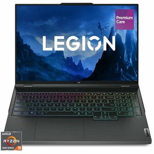 Laptop Gaming 16'' Legion Pro 7 16ARX8H, WQXGA IPS 240Hz G-Sync, Procesor AMD Ryzen™ 9 7945HX (64M Cache, up to 5.4 GHz), 32GB DDR5, 1TB SSD, GeForce RTX 4080 12GB, No OS, Onyx Grey, 3Yr Onsite Premium Care imagine