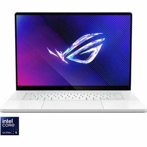 Laptop Gaming 16'' ROG Zephyrus G16 OLED GU605MY, 2.5K 240Hz G-Sync, Procesor Intel® Core™ Ultra 9 185H (24M Cache, up to 5.10 GHz), 32GB DDR5X, 2TB SSD, GeForce RTX 4090 16GB, No OS, Platinum White imagine