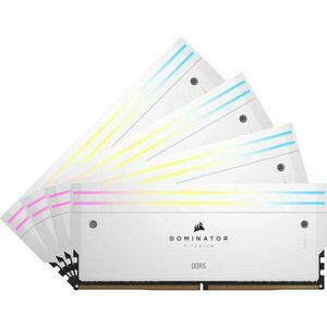 Memorie Dominator Titanium RGB White 64GB 6000MHz CL36 Quad Channel Kit imagine