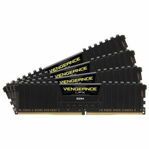 Memorie Vengeance LPX Black 64GB DDR4 2666MHz CL16 Quad Channel Kit imagine