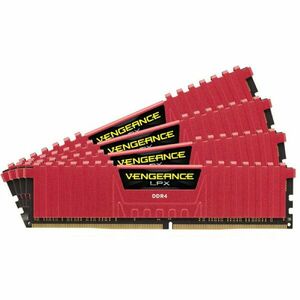 Memorie Vengeance LPX Red 64GB DDR4 2133MHz CL13 Quad Channel Kit imagine