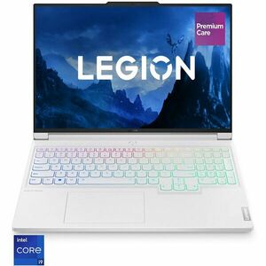 Laptop Gaming Lenovo Legion 7 16IRX9 cu procesor Intel® Core™ i9-14900HX pana la 5.8 GHz, 16, 3.2K, IPS, 165Hz, 32GB DDR5, 1TB SSD, NVIDIA GeForce RTX 4060 8GB GDDR6, No OS, Glacier White, 3y on-site Premium Care imagine