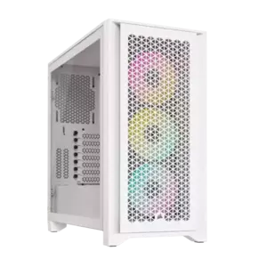 Carcasa PC Corsair iCUE 4000D RGB AIRFLOW White imagine