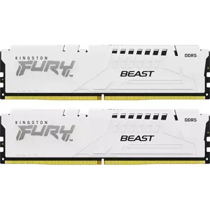 Memorie Desktop Kingston Fury Beast 64GB(2 x 32GB) DDR5 6000Mhz White EXPO imagine