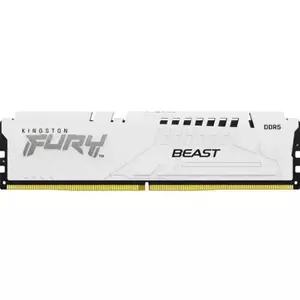 Memorie Desktop Kingston Fury Beast 16GB DDR5 6000Mhz White CL40 imagine