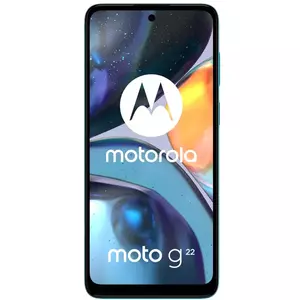 Telefon Mobil Motorola Moto G22 64GB Flash 4GB RAM Dual SIM 4G Iceberg Blue imagine