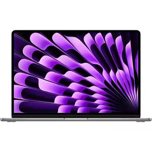Notebook Apple MacBook Air 15 (2024) 15.3" Apple M3 8-core GPU 10-core RAM 8GB SSD 256GB Tastatura INT Space Grey imagine