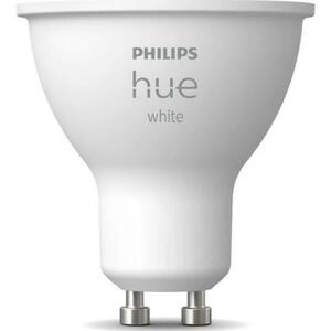 Bec LED inteligent Philips Hue, Bluetooth, Zigbee, GU10, 5.2W (57W), 400 lm, lumina alba (2700K) imagine