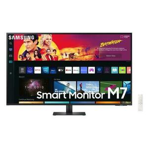 Monitor VA LED Samsung M7 43inch LS43BM700UU, Ultra HD (3840 x 2160), HDMI, Bluetooth, Smart TV Experience, Boxe (Negru) imagine