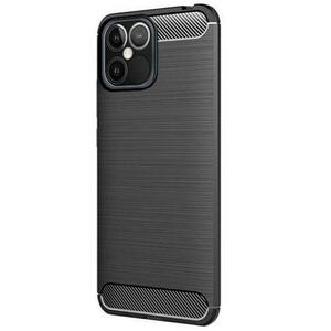 Husa compatibila cu iPhone 12 Pro Max Carbon Flexibil (Negru) imagine