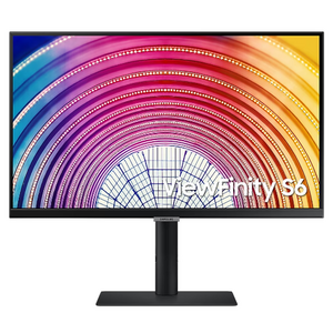 Monitor VA LED Samsung ViewFinity S6 32inch LS32A600NAUXEN, QHD (2560 x 1440), HDMI, DisplayPort, AMD FreeSync, Pivot (Negru) imagine