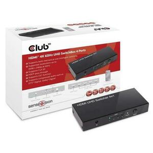 Switchbox Club3D SenseVision HDMI 2.0 UHD 4 porturi imagine
