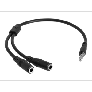 Cablu audio StarTech MUY1MFFS, 0.2 m, 3.5mm-2x3.5mm, Negru imagine