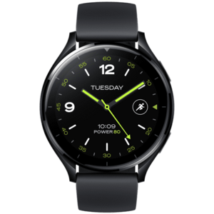 Smartwatch Xiaomi Watch 2, Ecran AMOLED 1.43inch, 2GB RAM, 32GB Flash, Bluetooth, Wi-Fi, GPS, Waterproof 5 ATM, Google Wear OS, Curea TPU (Negru) imagine