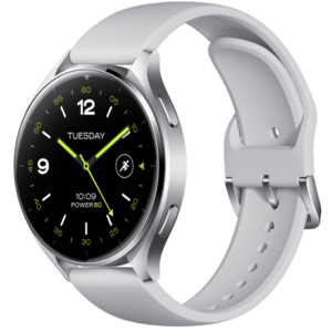 Smartwatch Xiaomi Watch 2, Ecran AMOLED 1.43inch, 2GB RAM, 32GB Flash, Bluetooth, Wi-Fi, GPS, Waterproof 5 ATM, Google Wear OS, Curea TPU (Argintiu) imagine
