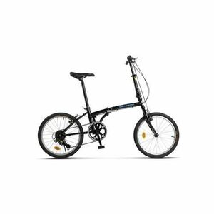 Bicicleta Pliabila Velors V2052A, Schimbator Saiguan 7 viteze, Roti 20 inch, Frane V-Brake, Negru/Albastru imagine