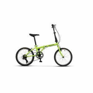 Bicicleta Pliabila Velors V2052A, Schimbator Saiguan 7 viteze, Roti 20 inch, Frane V-Brake, Verde/Negru imagine