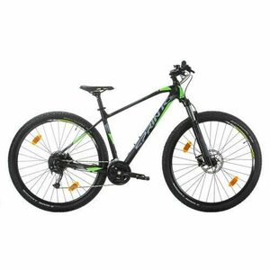 Bicicleta MTB Sprint Apolon 29inch 520 mm 2022 (Negru Mat/Verde Neon) imagine