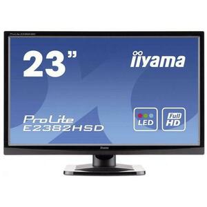 Monitor Refurbished LED iiYama ProLite 23inch E2382HSD, Full HD, VGA, DVI (Negru) imagine