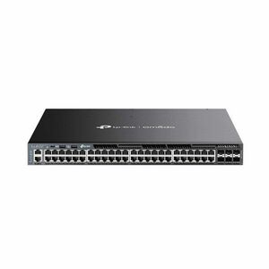 Switch rackabil Gigabite cu 48 porturi TP-Link SG6654XHP, 6 SFP, 160.7 Mpps, 216 Gbps, PoE, integrare Omada, cu administrare imagine