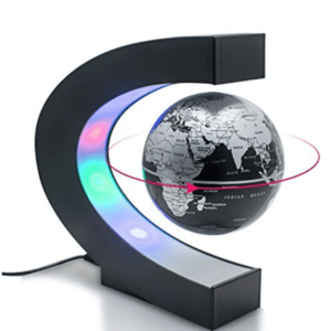 Glob magnetic plutitor cu suport luminos imagine