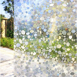 Folie decorativa vitrostatica pentru geam autoadeziva 45 x 300 cm model PIETRICELE imagine