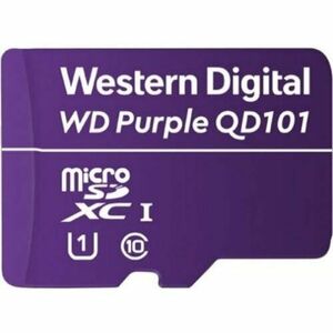 Card MicroSD WD Purple 64GB Surveillance microSD XC Class - 10 UHS imagine