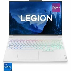 Laptop Gaming Legion 7 16IRX9 cu procesor Intel® Core™ i7-14700HX, pana la 5.5GHz, 16'', 3.2K, IPS, 165Hz, 32GB DDR5, 1TB SSD, NVIDIA® GeForce RTX™ 4060 8GB GDDR6, No OS, Glacier White, 3y on-site, Premium Care imagine