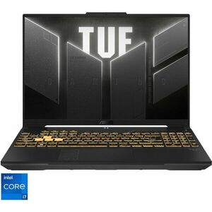 Laptop Gaming ASUS TUF F16 FX607JV cu procesor Intel® Core™ i7-13650HX pana la 4.90 GHz, 16, Full HD+, IPS, 165Hz, 16GB, 512GB SSD, NVIDIA® GeForce RTX™ 4060 8GB GDDR6 TGP 130W, No OS, Mecha Gray imagine