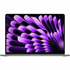 Laptop Apple MacBook Air 15 cu procesor Apple M3, 8 nuclee CPU si 10 nuclee GPU, 8GB, 512GB SSD, Space Grey, INT KB imagine