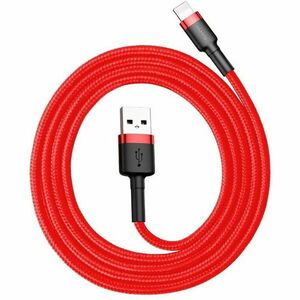 Baseus Cafule USB Lightning cable 2.4A 1m (black + red) imagine