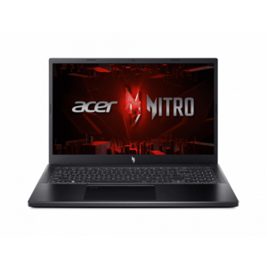 Laptop Acer Gaming 15.6'' Nitro V 15 ANV15-51, FHD IPS 144Hz, Procesor Intel® Core™ i5-13420H (12M Cache, up to 4.60 GHz), 16GB DDR5, 512GB SSD, GeForce RTX 4050 6GB, No OS, Obsidian Blac imagine