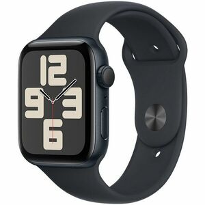 Apple Watch SE (2023), GPS, Carcasa Midnight Aluminium 44mm, Midnight Sport Band - M/L imagine
