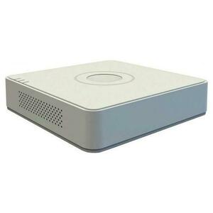 DVR Hikvision DS-7108HQHI-K1(S)(C), 4MP, 1080P, 8 canale, audio si video over coaxial, 1 X SATA (Alb) imagine