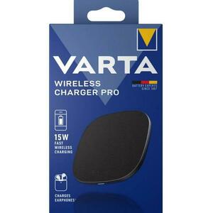 Incarcator Wireless Varta Charger Pro, Quick Charge, 15W, (Negru) imagine
