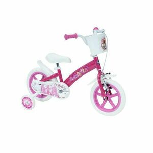 Bicicleta pentru copii Disney Princess, roti 12inch, Roz/Alb imagine