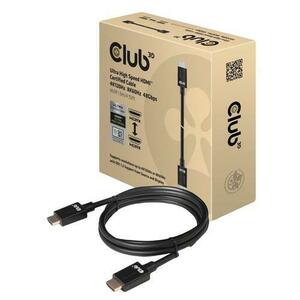 Cablu certificat HDMI, Club3D, 4K120Hz, 1.5m, Negru imagine