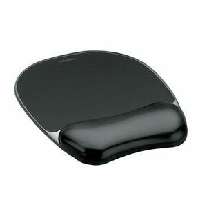 Mousepad ergonomic cu gel Fellowes Crystal, Negru imagine